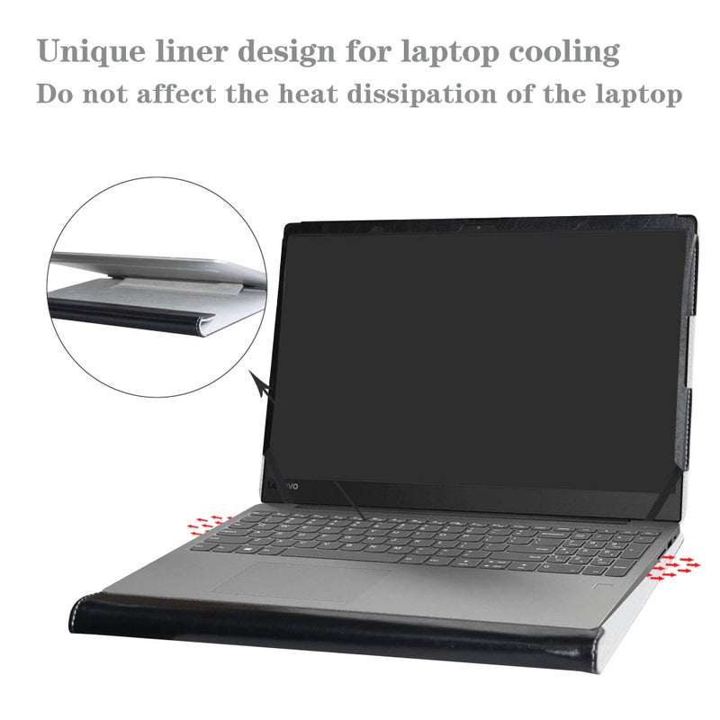 Alapmk Protective Case for Lenovo ideapad 330s 15 330s-15IKB/ideapad 530s 15 530S-15IKB/ideapad S540 15 S540-15IWL/ideapad S340 15 S340-15IWL 15.6" Laptop(Note:Not fit ideapad 330/520),Black - Image 4